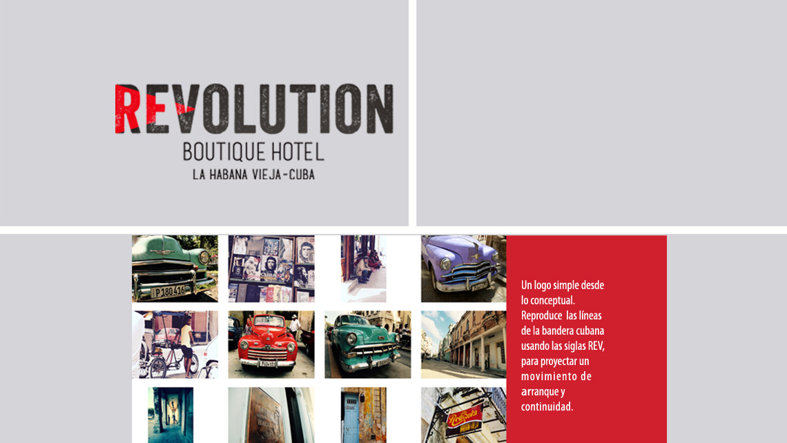 diseño logotipo Revolution Hotel